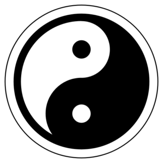 Yin Yang Sticker (Black)